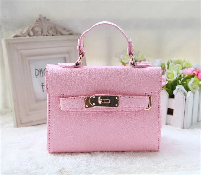 QZH kids girl hand bag PU leather mini princess girls should bag messenger bags party handbags gifts