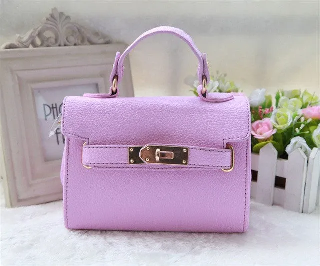 QZH kids girl hand bag PU leather mini princess girls should bag messenger bags party handbags gifts