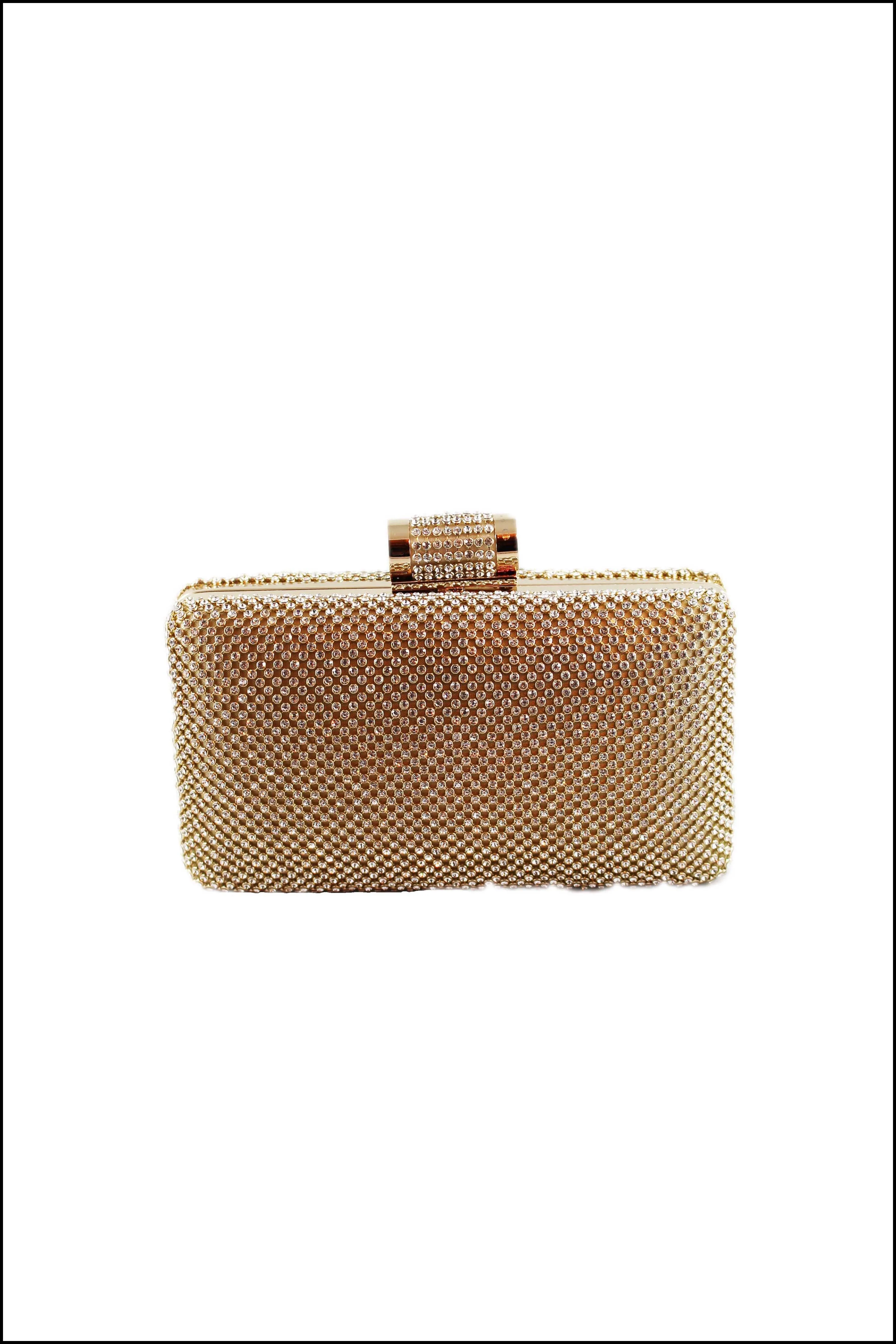 Rhinestone Glamour Clutch Purse