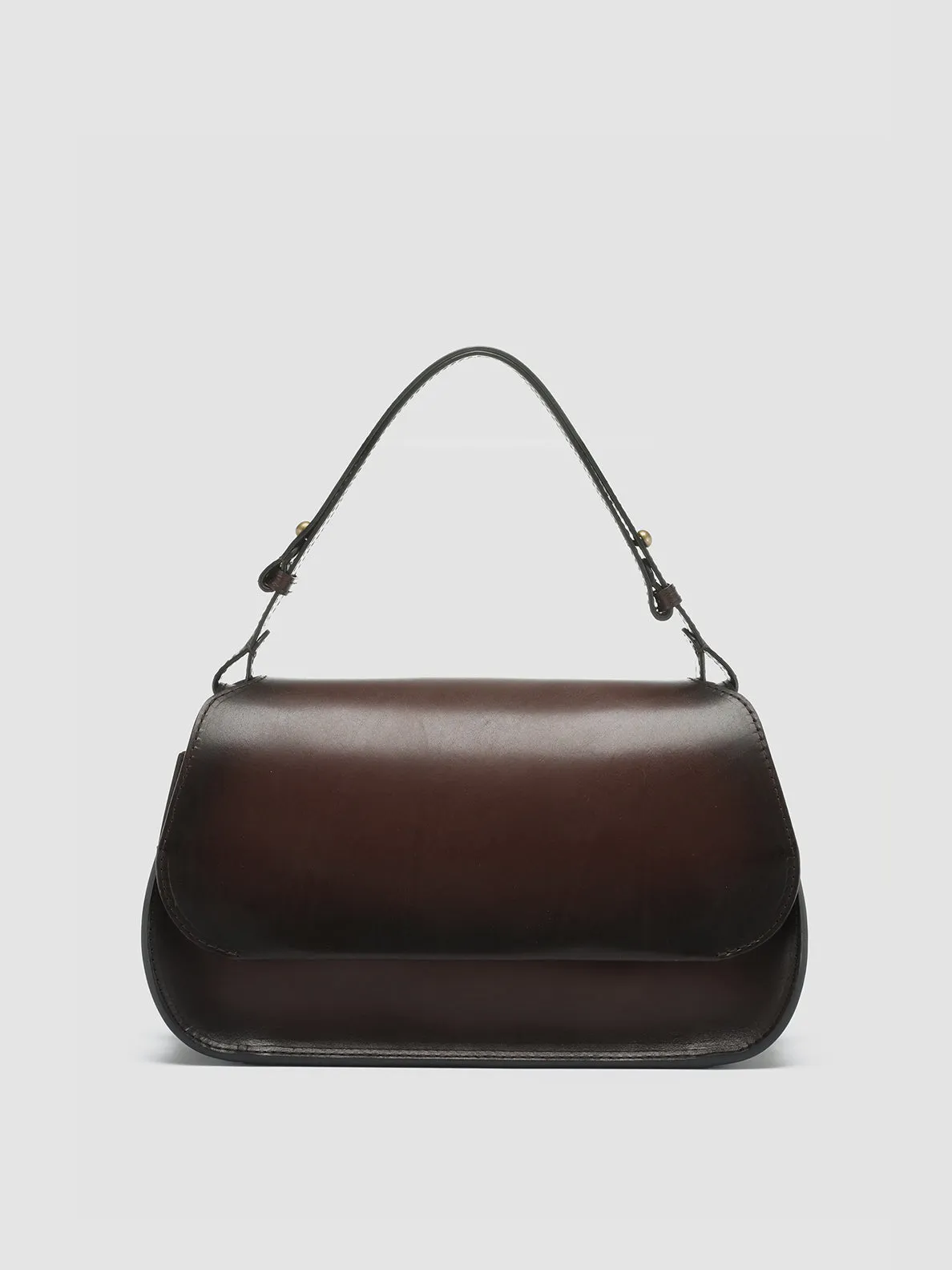 SADDLE 012 - Burgundy Leather Hobo Bag