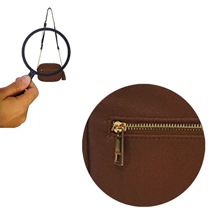 SALE! Brown Chic Faux Leather NGIL Crossbody Bag