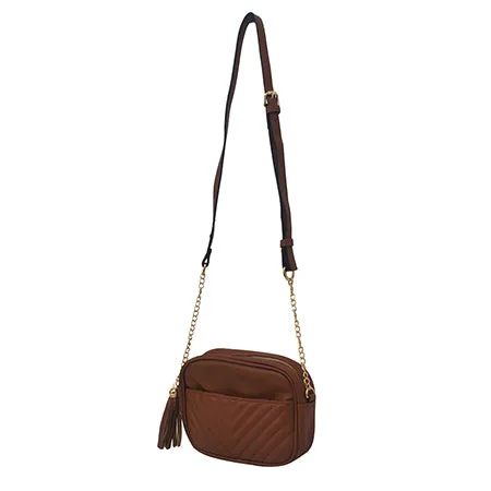 SALE! Brown Chic Faux Leather NGIL Crossbody Bag