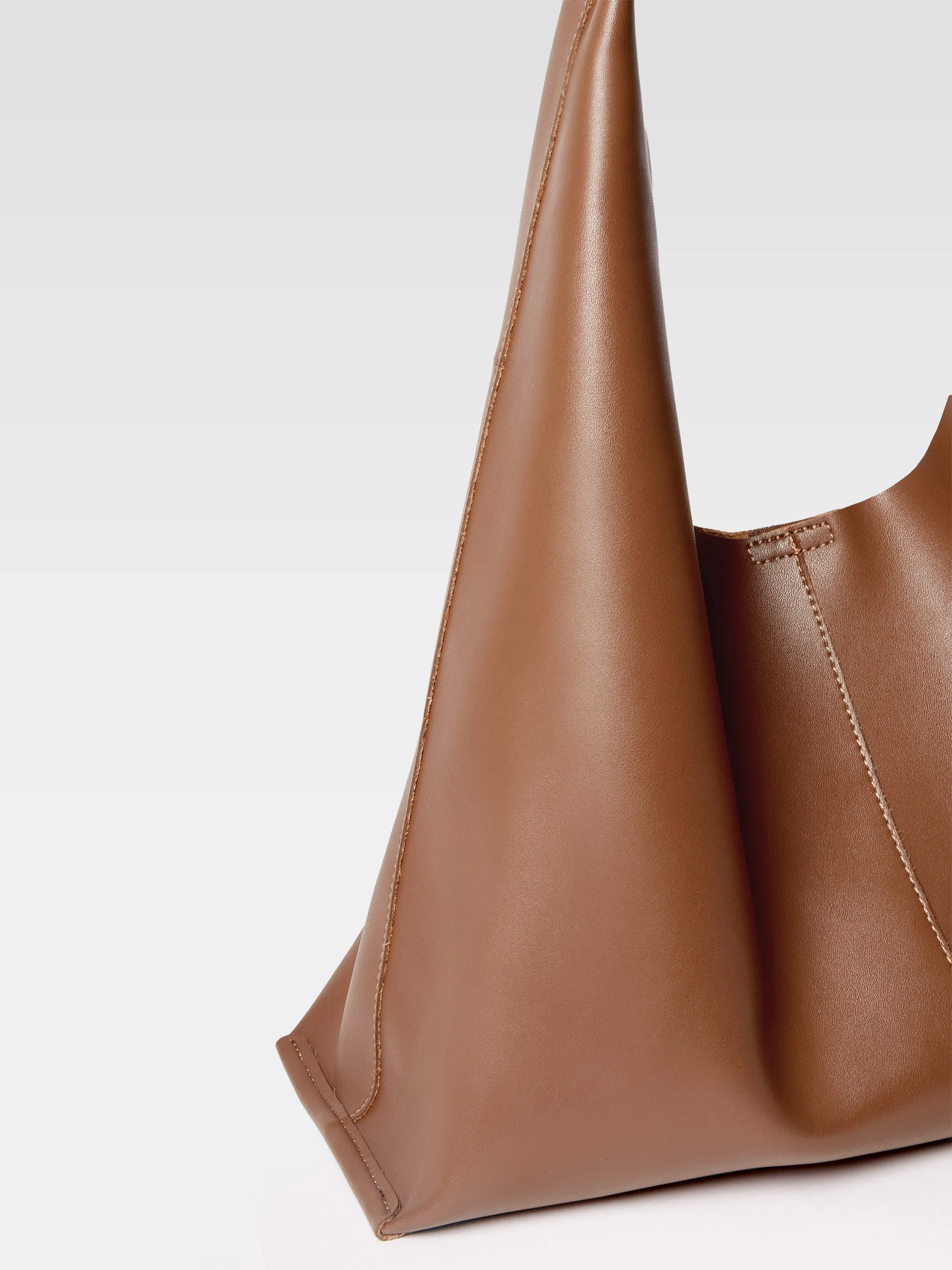 Slouchy Vegan Leather Bag