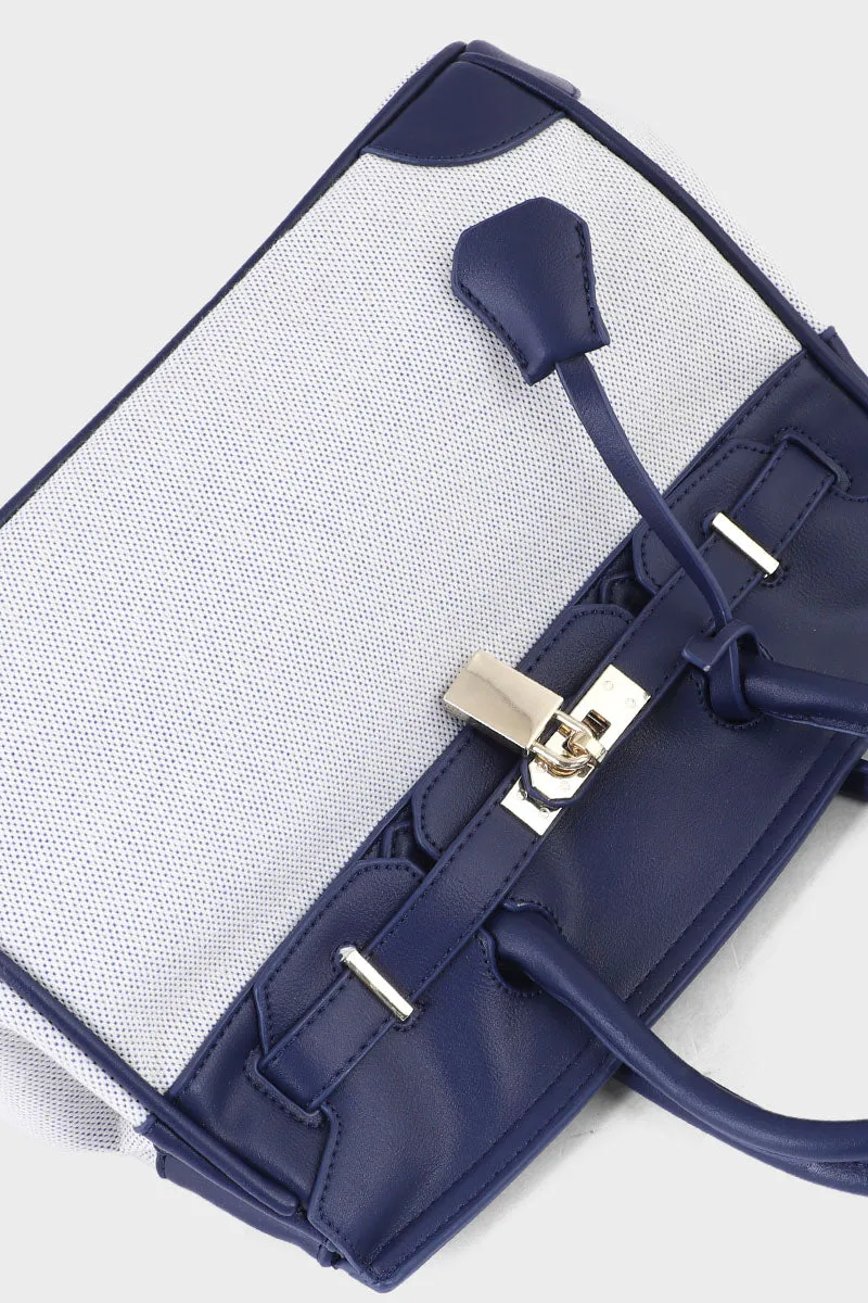 Trapeze Hand Bags BH0054-Navy