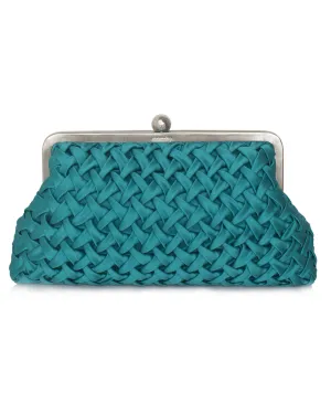 Vine Blue Classic Clutch