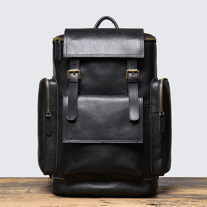 Vintage Leather Backpack, Rucksack, Personalized Men Leather Backpack, Hipster Backpack Gifts for Him Her