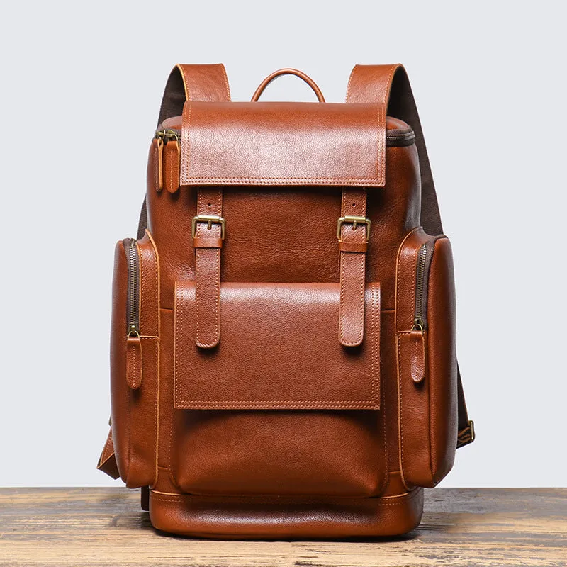 Vintage Leather Backpack, Rucksack, Personalized Men Leather Backpack, Hipster Backpack Gifts for Him Her