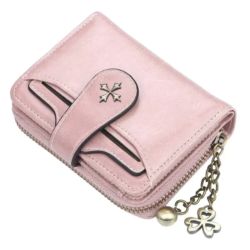 Women Wallets and Purses PU Leather Money Bag.