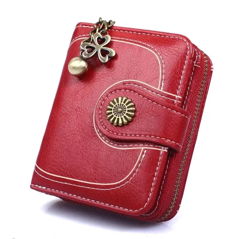 Women Wallets and Purses PU Leather Money Bag.