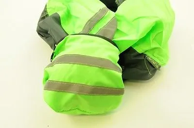 WOWOW BACKPACK, RUCKSACK HI VIZ VIS REFLECTIVE COVER GREEN FLUORESCENT BARGAIN