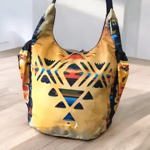 Yellow Native Design Crossbody Bag