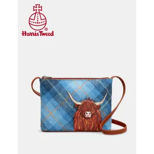 Yoshi Blue Highland Cow Cross Body Bag