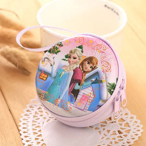 YOUYOU MOUSE Cartoon Coin Purse Elsa Anna Princess Girls Key Case Wallet Children Snow Queen Headset Bag Coin Packet